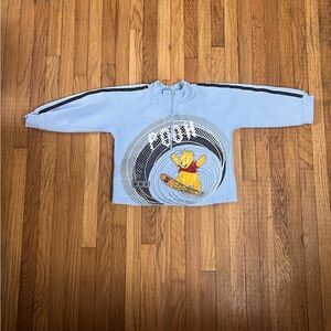 Vintage y2k Winnie the Pooh 2T Quarter zip Surf Sweatshirt